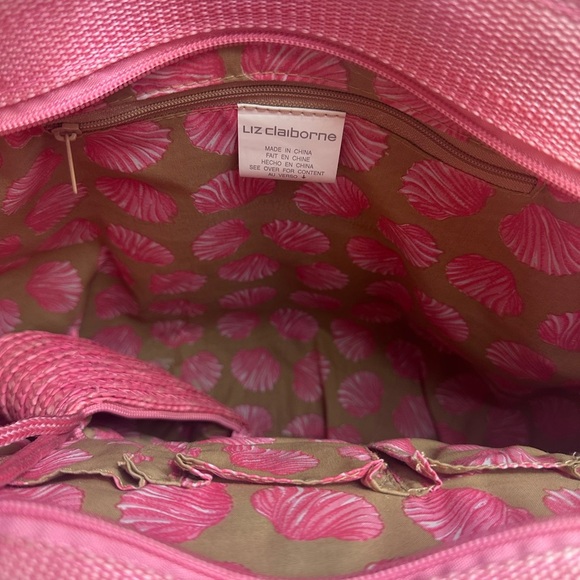 Liz Claiborne multi colored straw Oversized Fish Beach Bag - Picture 11 of 13